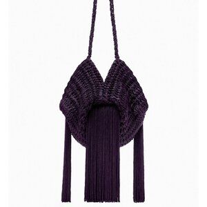 Zara crochet and tassel bag